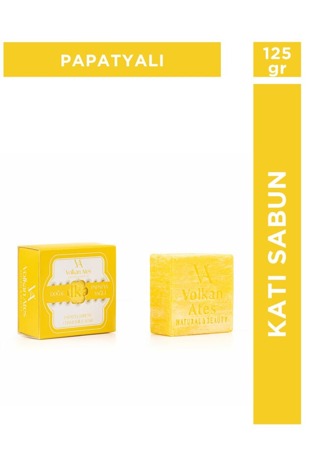 Volkan Ates Natural & Beauty Papatya Yağlı Katı Doğal Sabun 125 gr