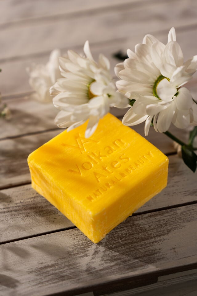 Volkan Ates Natural & Beauty Papatya Yağlı Katı Doğal Sabun 125 gr