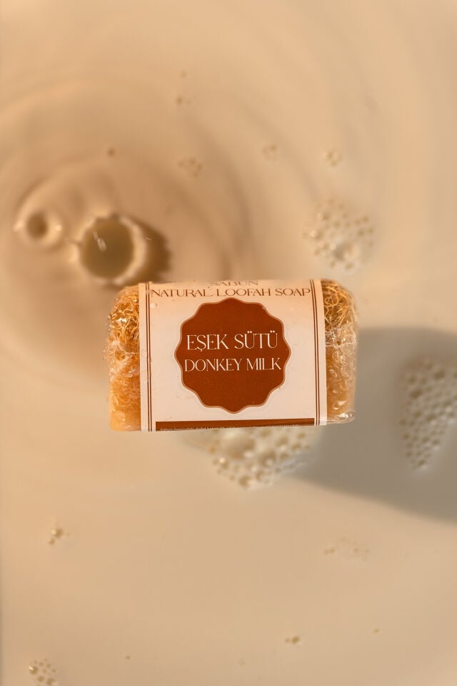 Volkan Ates Natural & Beauty Eşek Sütü Kabak Lifli Doğal Sabun 130 g
