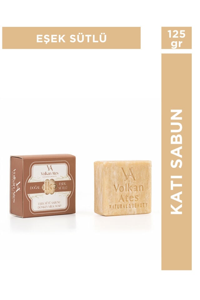 Volkan Ates Natural & Beauty Eşek Sütü Katı Doğal Sabun 125 gr