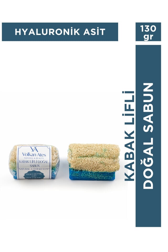 Volkan Ates Natural & Beauty Hyaluronik Asit Kabak Lifli Doğal Sabun 130 gr