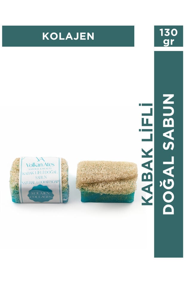 Volkan Ates Natural & Beauty Kolajen Kabak Lifli Doğal Sabun 130 gr