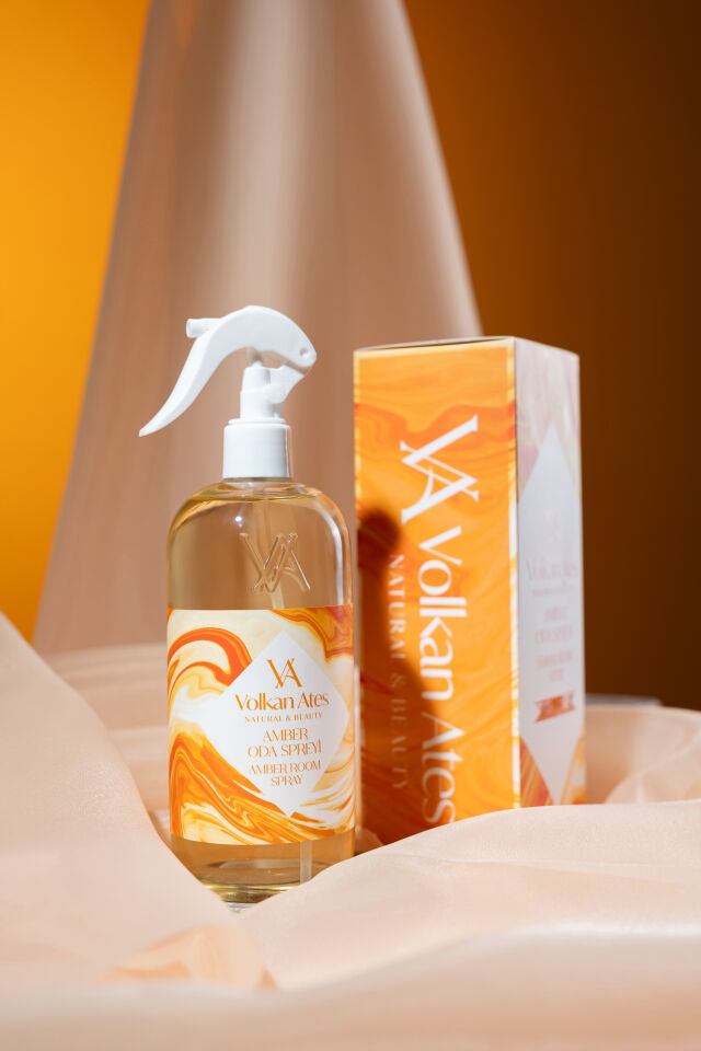 Volkan Ates Natural & Beauty Amber Kokulu Oda Spreyi Cam Şişe 400 ml