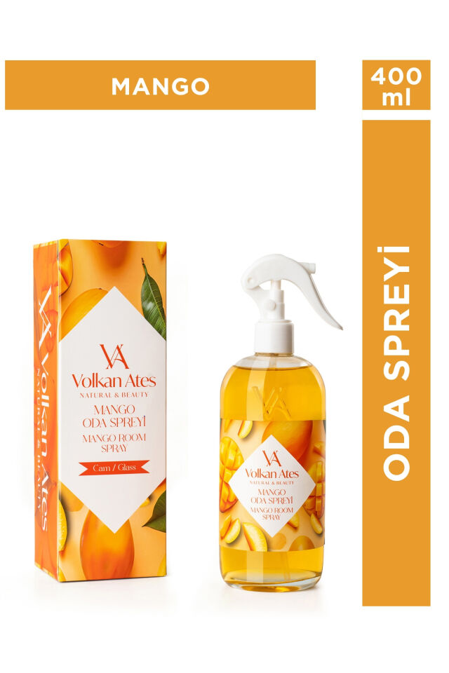 Volkan Ates Natural & Beauty Mango Kokulu Oda Spreyi Cam Şişe 400 ml