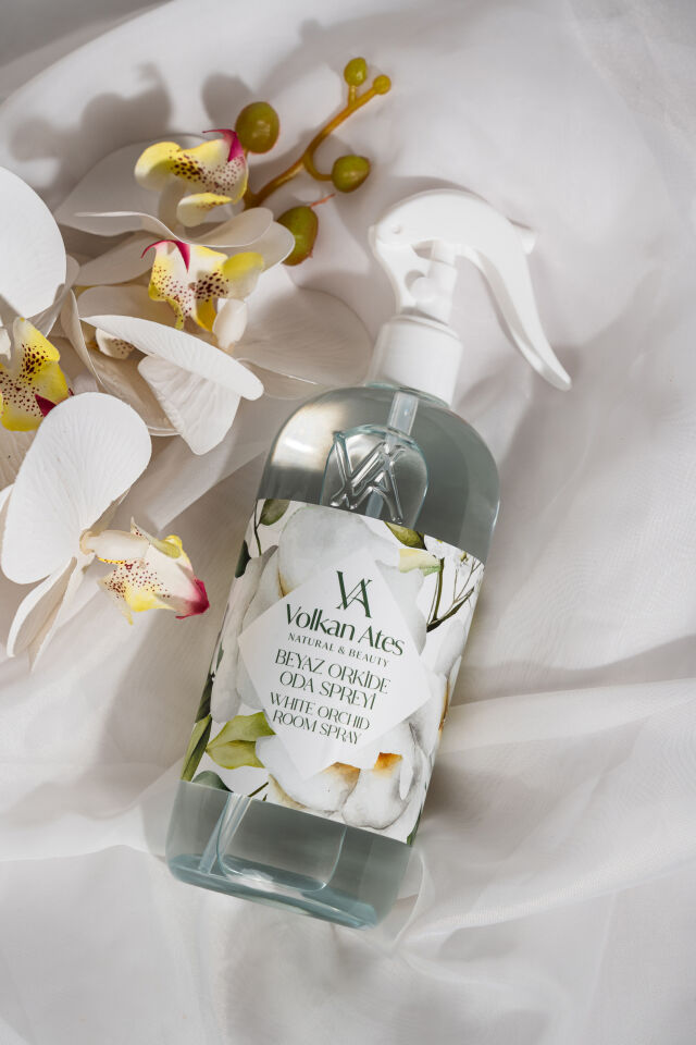 Volkan Ates Natural & Beauty Beyaz Orkide Kokulu Oda Spreyi Cam Şişe 400 ml