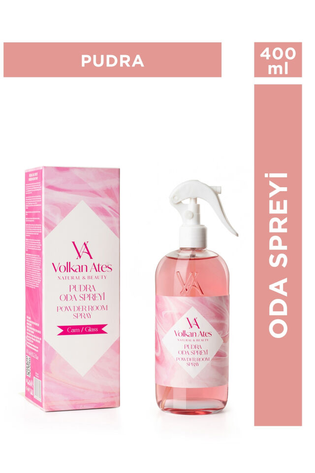 Volkan Ates Natural & Beauty Pudra Kokulu Oda Spreyi Cam Şişe 400 ml