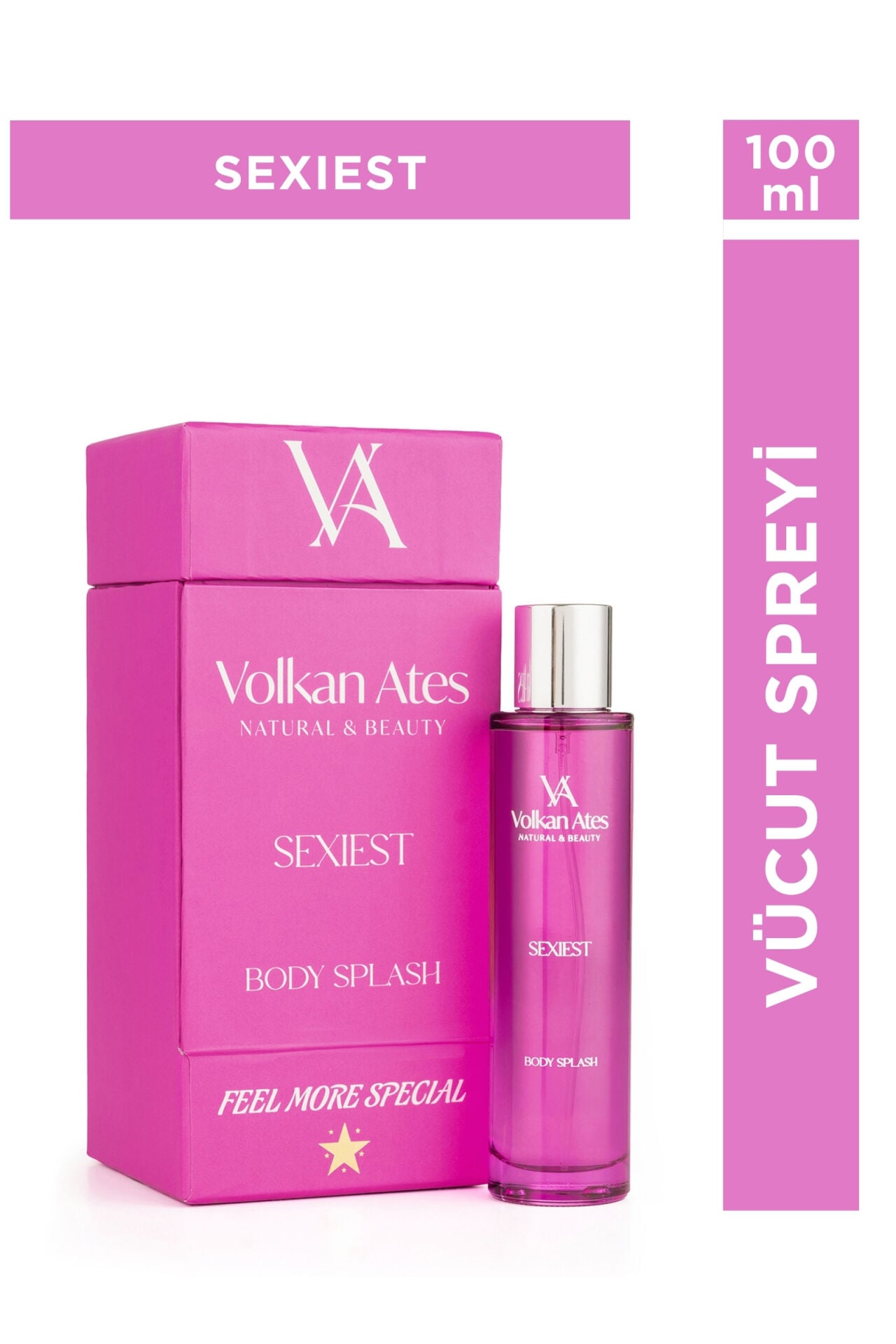 Volkan Ates Natural & Beauty Sexiest Vücut Spreyi Cam Şişe 100 ml
