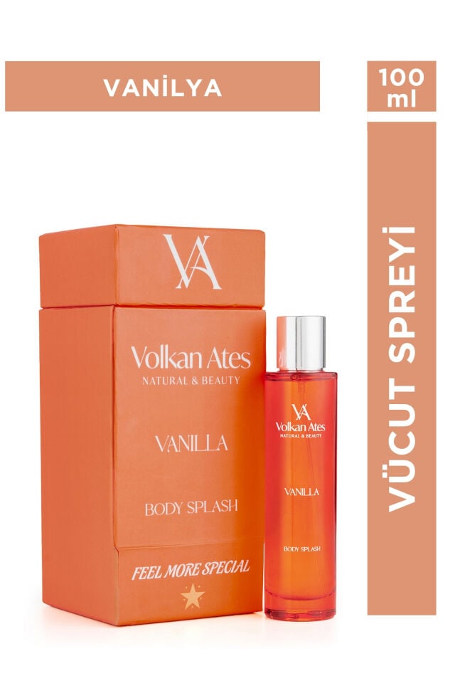 Volkan Ates Natural & Beauty Vanilya Vücut Spreyi Cam Şişe 100 ml