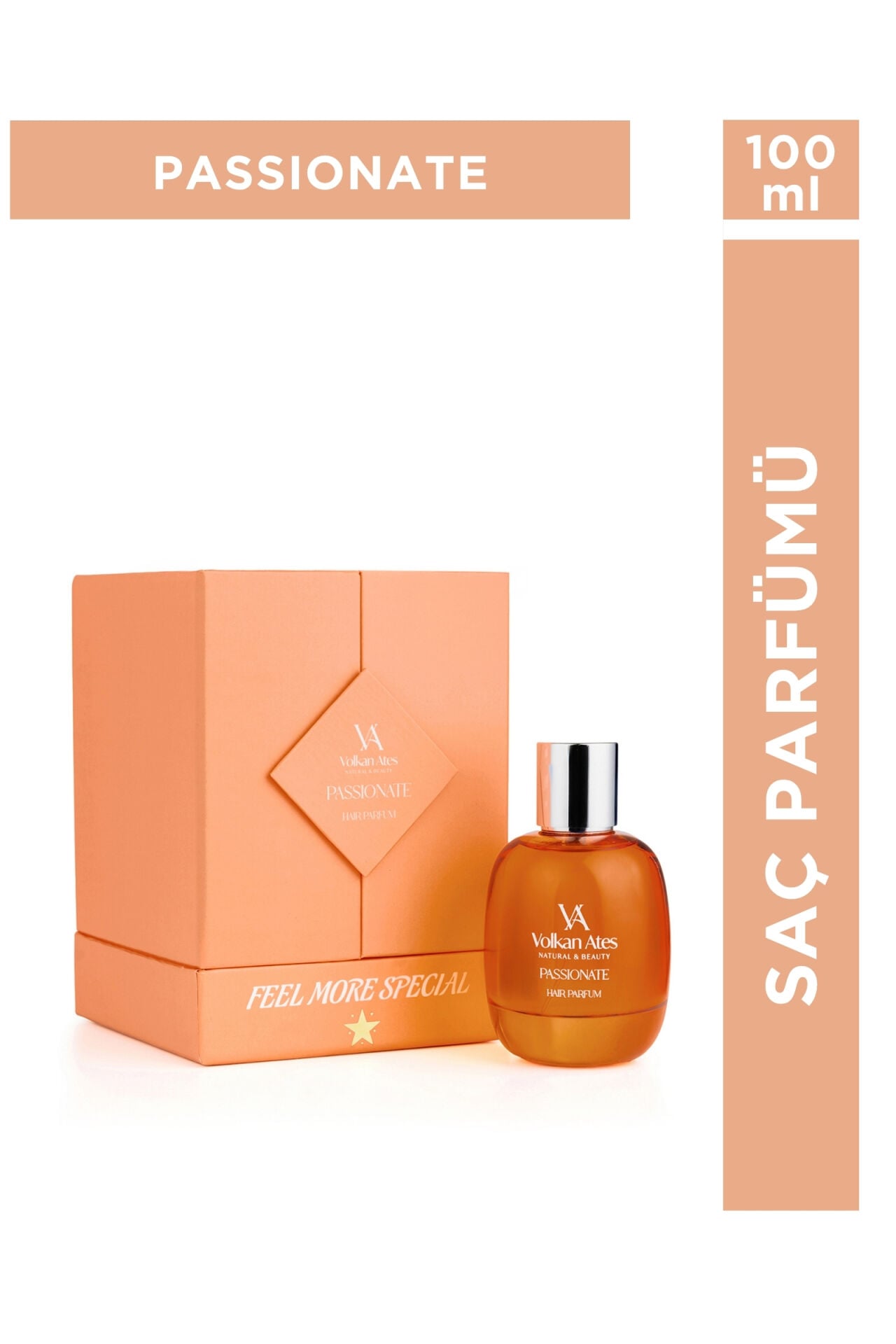 Volkan Ates Natural & Beauty Passionate Kadın Saç Parfümü 100 ml